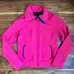 Hot pink Nike zip up jacket; size medium